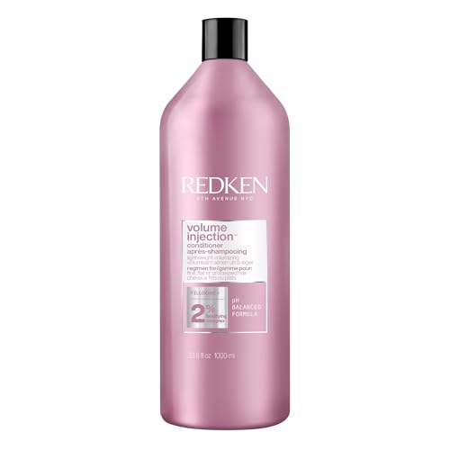 Redken Volume Injection Conditioner – For Fine Hair, 33.8 Fl Oz