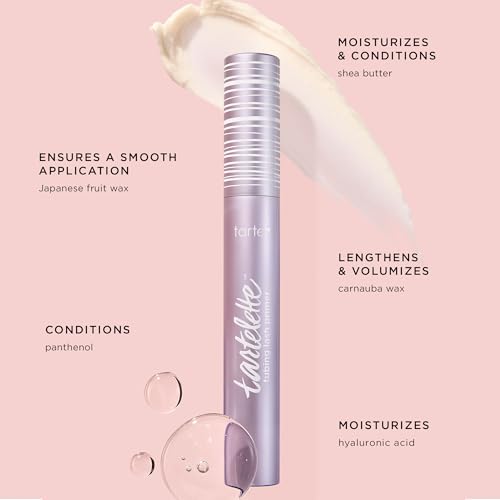 tarte tartelette tubing lash primer – Conditioning Mascara Base for Longer, Full Sizeer, Volumized & Moisturized Lashes, Infused with Hyaluronic Acid, Vegan & Cruelty-Free, travel size