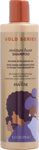 Pantene ProV Gold Series Boost, Moisture Shampoo, 9.1 Fl Oz