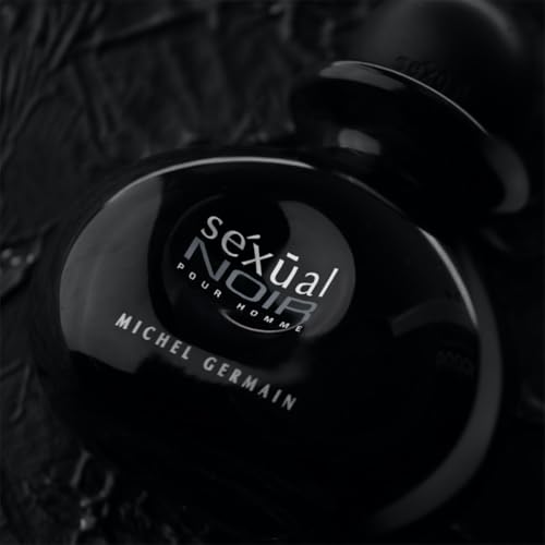 Michel Germain Sexual Noir Pour Homme Eau de Parfum Cologne for Men, Notes of Italian Bergamot, Intoxicating Lavender, Masculine Sweet Tobacco, 4.2 Fl Oz