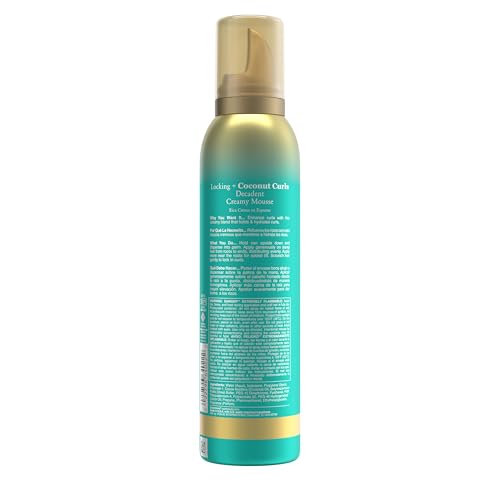 OGX Locking + Coconut Curls Decadent Creamy Mousse, 7.9 Ounce