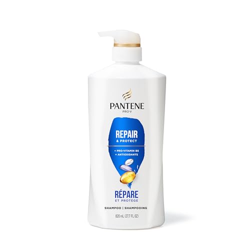 Pantene Shampoo, Repair & Protect - Pro-V Nutrients, 2x Breakage Protection Shampoo for Dry, Color-Treated Hair, Healthy Looking Hair Every Wash, Antioxidant-Rich, 27.7 Fl Oz