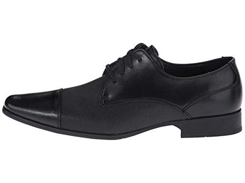 Calvin Klein Men's Bram Oxford, Black Diamond Leather, 9