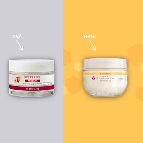 Burt's Bees Renewal Firming Face Cream, Anti-Aging Retinol Alternative, Mothers Day Gifts for Mom, Moisturizing Natural Origin Skin Care, 1.8 Ounce (Packaging May Vary)