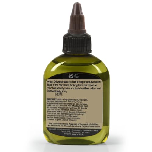 Difeel Argan Hair Oil Blend 7.1 Ounce - for Dry & Damaged Hair, Helps Improve Shine, Softness & Manageability, Lightweight Hair Treatment