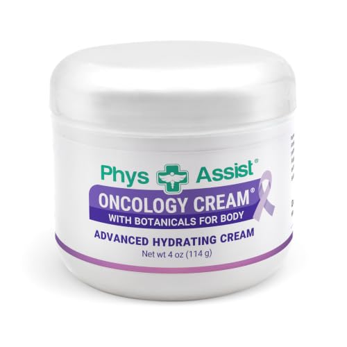 PhysAssist - Oncology Body Cream with Botanicals, 4 oz. Soothing and Hydrating to Stressed Skin. Made with Oils of Lavender, Calendula, and Peppermint. Non-Irritant, Clinically Tested.