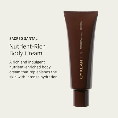 CYKLAR Nourishing Body Cream - 48-Hr Moisture Lotion – Sacred Santal, 8oz