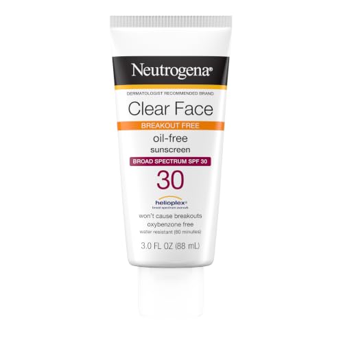 Neutrogena Clear Face Sunscreen Lotion SPF 30, 3 fl. oz