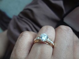 14k Yellow Gold SOLID Wedding Engagement Ring - Size 9