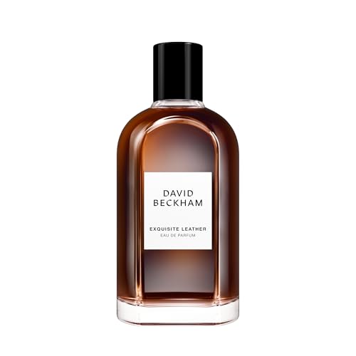 David Beckham Collection Exquisite Leather Eau de Parfum 3.3 fl oz (Pack of 1), Notes of Apple, Bourbon Leather, and Sandalwood, Men's Fragrance, Long Lasting, Everyday Fragrance, Travel Size