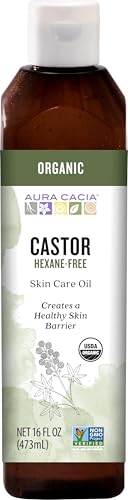 Aura Cacia Organic Castor Oil, 16 fl. oz.