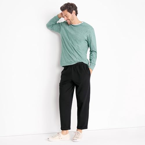Lands' End Men's Jersey Knit Pant Black Regular X-Large