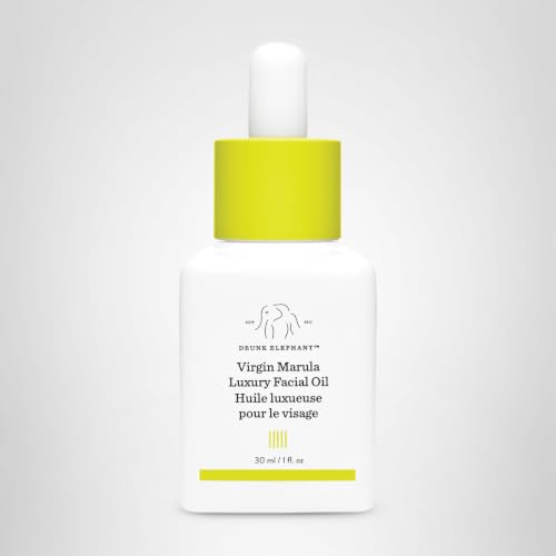 Drunk Elephant Virgin Marula Luxury Facial Oil - 30 ml/1 fl oz - Face Oil - Clean Clinical Skincare - Cruelty-Free - Dermatologist-Tested - Free of Essential Oils, Silicones, and Fragrance