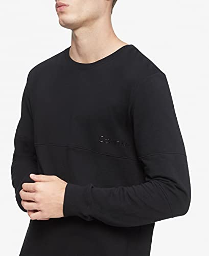 Calvin Klein Men's Gloss Crewneck Sweatshirt, Black, M