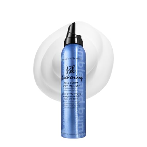 Bumble and bumble. Thickening Full Form Soft Hair Mousse | Volumizing Mousse Adds Heat Protection and Soft Hold | Anti Frizz | For Fine to Medium Straight, Wavy Hair Types, 5 Ounce