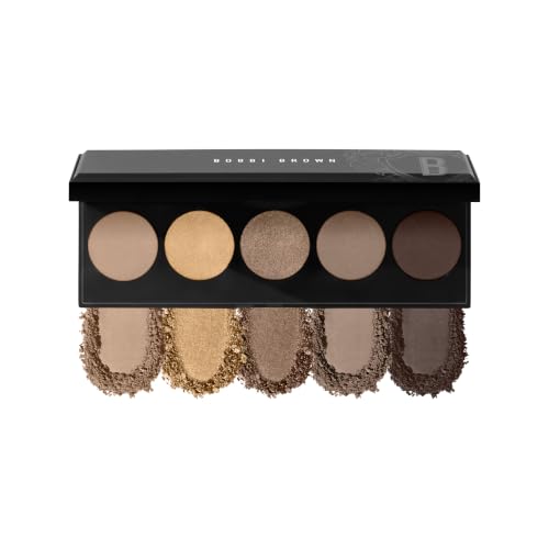 Bobbi Brown All Nudes Eyeshadow Palette | 5-Shade Matte & Metallic Neutral Eyeshadow Palette for All Skin Tones with Richly Pigmented Shades in Complementary Colors, Smokey Nudes, 0.04 Ounce