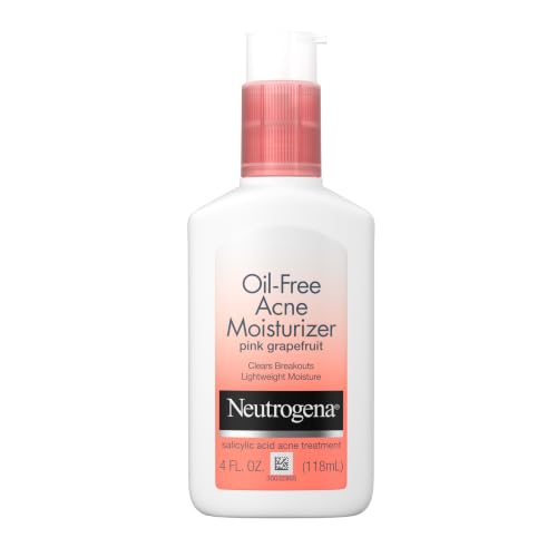 Neutrogena Oil Free Acne Moisturizer, Pink Grapefruit, 4 fl oz