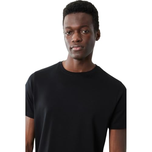 Robert Barakett Men's Georgia Short Sleeve Crew Neck T-Shirt, Black, Large