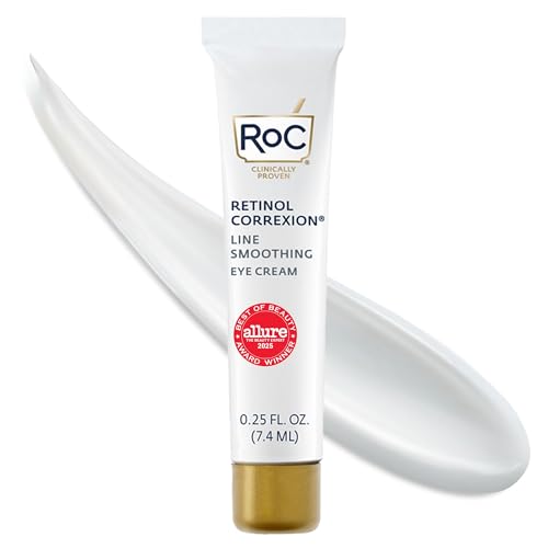 RoC Retinol Correxion Eye Cream Mini for Dark Circles & Puffiness, 0.25 oz