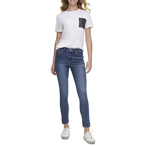 DKNY Women's Stretchy Skinny Jeans, DEEP INDIG, 28