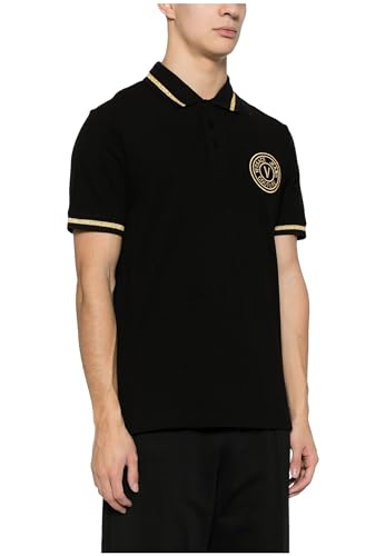 VERSACE JEANS COUTURE Men Polo Shirts Black XL