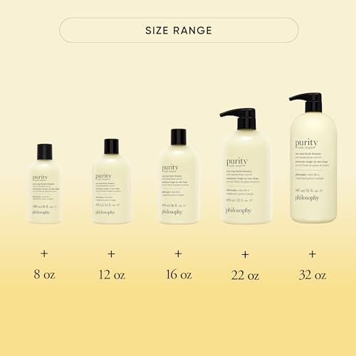 philosophy purity made simple one-step facial cleanser- with meadowfoam seed oil gently cleanses & melts away dirt, oil & stubborn makeup paraben-free face wash