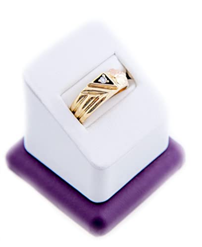 Men's 10k Yellow Gold .05 Ct Diamond 12k Rose and Green Black Hills Gold Wedding Ring Size 10.5