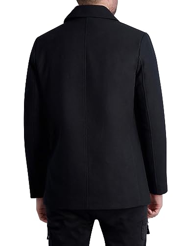 Karl Lagerfeld Paris Men's Expose Pocket Bomber Jacket, Black, Medium