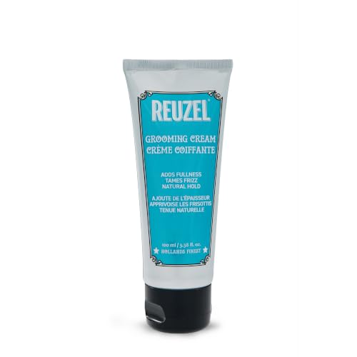 REUZEL Grooming Cream, Pilable Natural Light Hold, Adds Texture and Definition, Moisturizing, Weightless, Easy To Wash Out, Water Based Formula, Sugary Rum Scent, 3.38 oz
