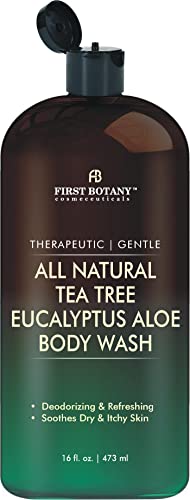 Tea Tree Eucalyptus Body Wash & Skin Cleanser for Women & Men, 16 Fl Oz