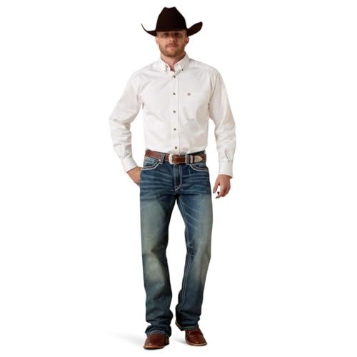 ARIAT Men's M4 Low Rise Coltrane Boot Cut Jean, Durango, 32W x 30L