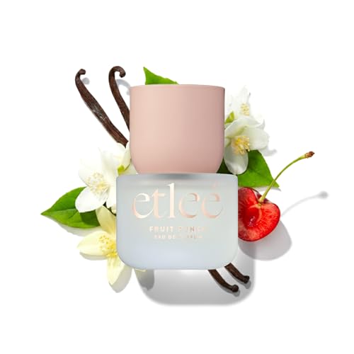ETLEÉ Fruit Punch Eau de Parfum 1.01oz, Long Lasting Perfume Inspired by Burb. Her, Fruity Floral Notes With Strawberry, Cherry, Citrus, Vanilla, Amber & Jasmine, Luxury Fragrance for Women & Men