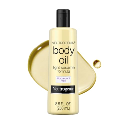 Neutrogena Body Oil Light Sesame Formula, Fragrance-Free, 8.5 fl. oz