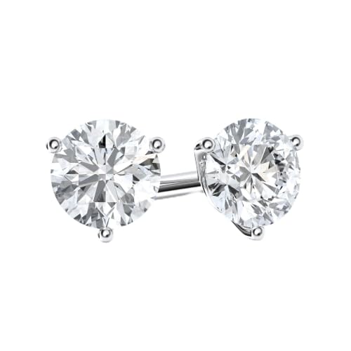 Belacqua 1/2 Carat Round Cut Lab Grown Diamond Stud Earrings