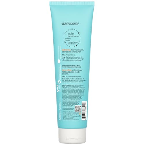 Pacifica Beauty Sea Foam Face Wash, Daily Gentle Foaming Cleanser, With Coconut Water + Sea Algae, Removes Makeup, For Combination and Oily Skin, Vegan & Cruelty Free