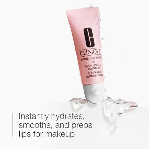 Clinique Moisture Surge Lip Hydro-Plump Treatment | Hydrating Lip Balm & Overnight Mask | Preps For Makeup | Travel Size, 0.34 Fl Oz