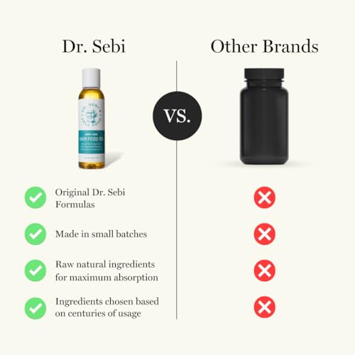 Dr. Sebi’s Batana Oil for Hair Growth – 100% Natural Hair Oil with Coconut and Olive – Supports Scalp Health and Stronger Hair – Plant-Based Formula – 1 Month Supply (4 fl oz)