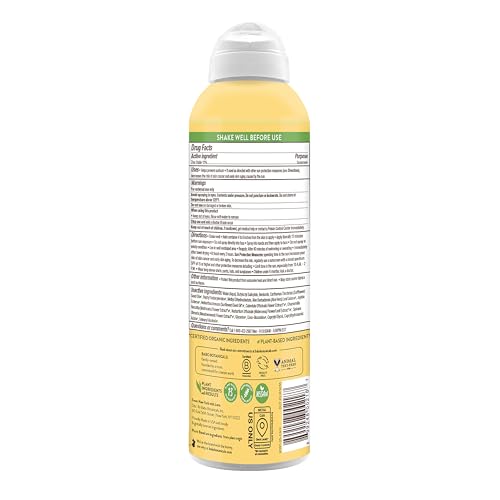 Babo Botanicals Sheer Zinc Continuous Sunscreen Spray SPF30 - Natural Zinc Oxide - Extra Sensitive Skin - Water Resistant - Vegan - Fragrance-Free - Air-Powered Spray - For all ages