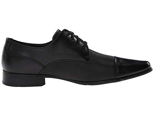 Calvin Klein Men's Bram Oxford, Black Diamond Leather, 9