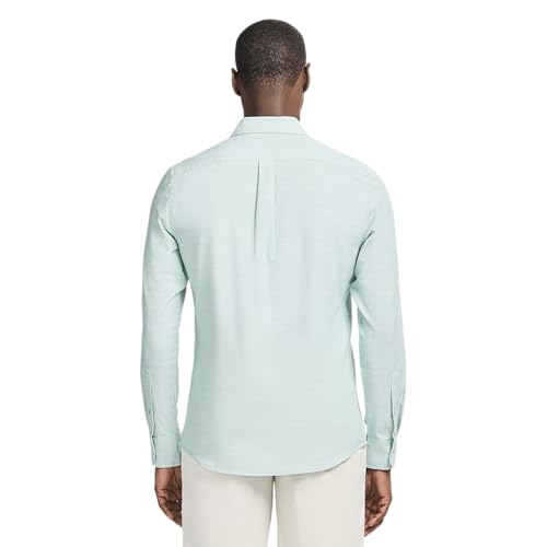 Izod Men's Luxury Classics Long Sleeve Button Down Shirt, Wasabi, X-Large