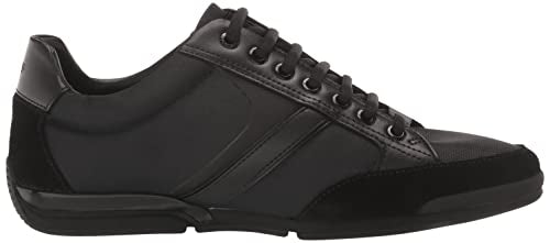 BOSS Green by Hugo Men's Saturn Low Profile Low Top Sneaker Shoe, Black, 11 M US