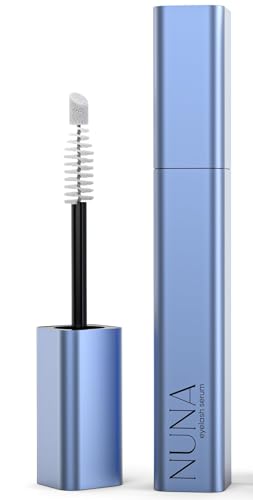 NUNA Eyelash Growth Support Serum 6ml – Eye Lash and Eyebrow Enhancing Serum for Women & Men with Biotin - Korean Multi Peptide & Natural Extracts – Promotes Fuller and Longer Lashes - 6 Month Supply