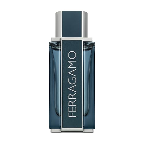 FERRAGAMO Intense Leather Eau de Parfum Pour Homme, Cologne Spray for Men, 3.4 Fl. Oz.