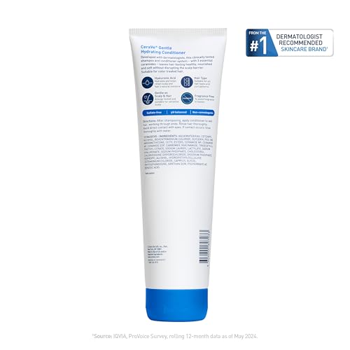 CeraVe Gentle Hydrating Conditioner, Hair Conditioner with Hyaluronic Acid