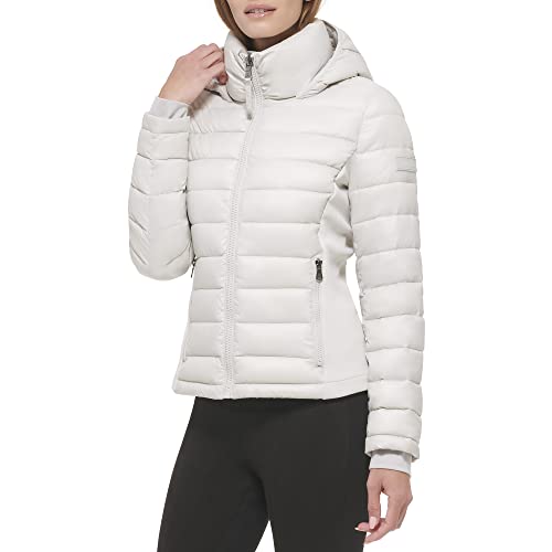 Calvin Klein womens Outerwear Jacket,GREY OWL,Large