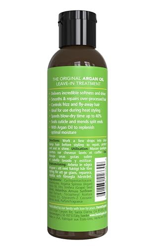 DermOrganic Argan Oil of Morocco Leave-In Hair Treatment, 4 oz