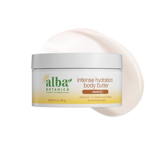 Alba Botanica Intense Hydration Whipped Body Butter, with Shea, Cocoa, and Kukui Nut Butters, 6.5 Oz (Packaging May Vary)