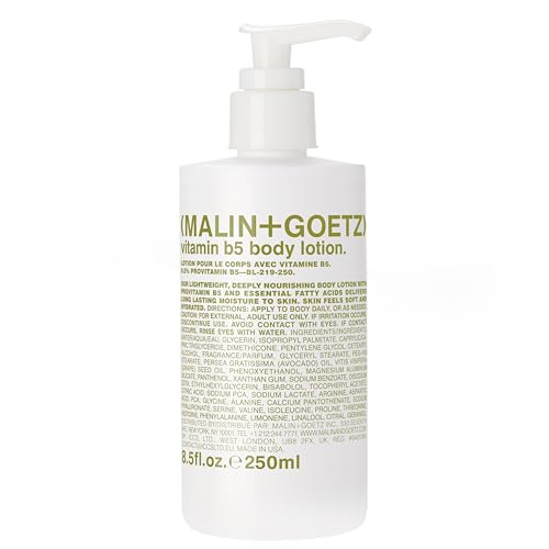 Malin + Goetz Vitamin B5 Body Lotion for Women & Men, 8.5 Fl. Oz. — Body Moisturizer for Dry Skin, All Skin Types, Dry Skin Moisturizer, Hydrating Body Lotion, Vegan & Cruelty Free
