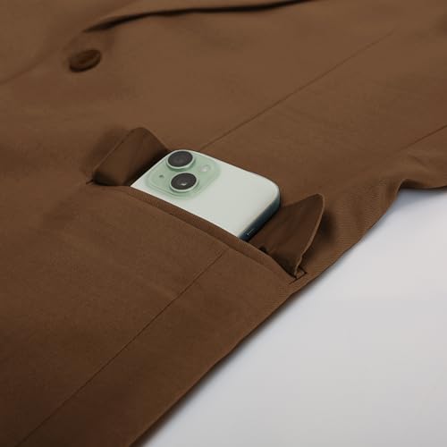 PJ PAUL JONES Casual Blazers for Men Fashion Slim Fit Suit Jacket Premium Blazers Suit Light Brown