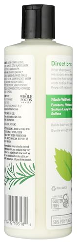 365 by Whole Foods Market, Volume & Thickness Conditioner with Rice Protein & Collagen, Rosemary Mint Scent, 16 Fl Oz